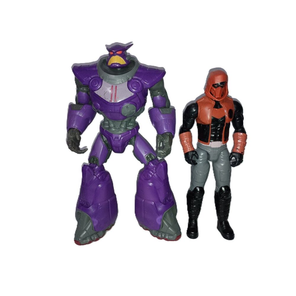 Disney Pixar, Lightyear Zurg Figure (14") and DC Comics Red Hood Figure (11")
